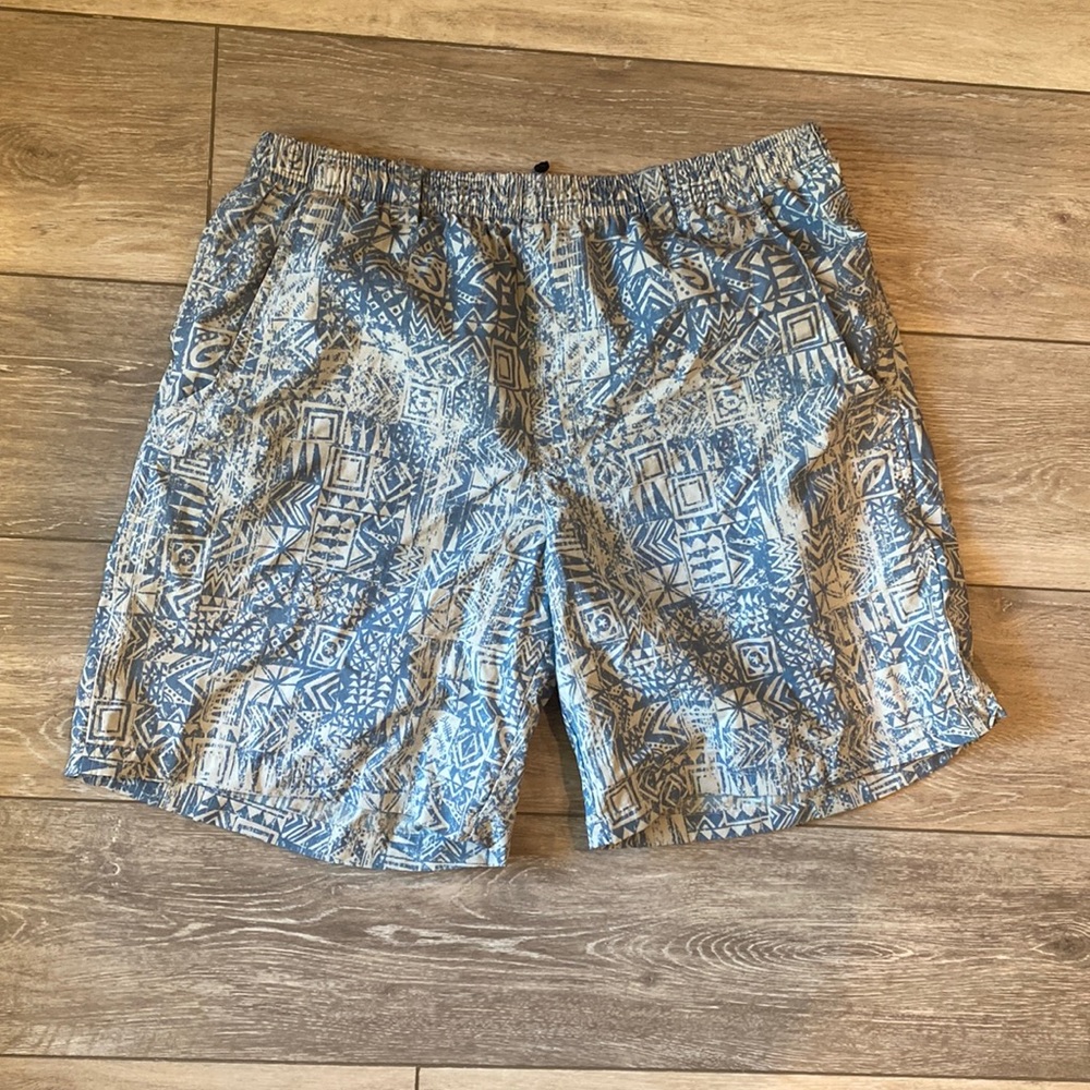 Columbia PFG Geometric Print Swim Trunks